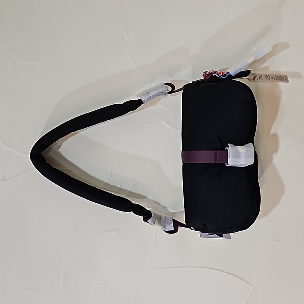 NWT COACHTOPIA LOOP PUFFY WAVY DINK BLACK PURPLE TRIM SHOULDER BAG STYLE CQ859 - Picture 13 of 16